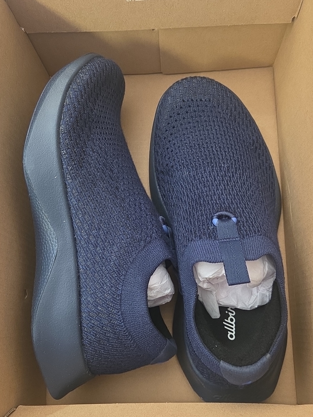 Allbirds Women's Navy Knit Slip-On Sneakers